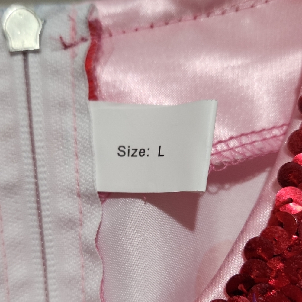Pink Heart Patterned Satin Top - Picture 2 of 9